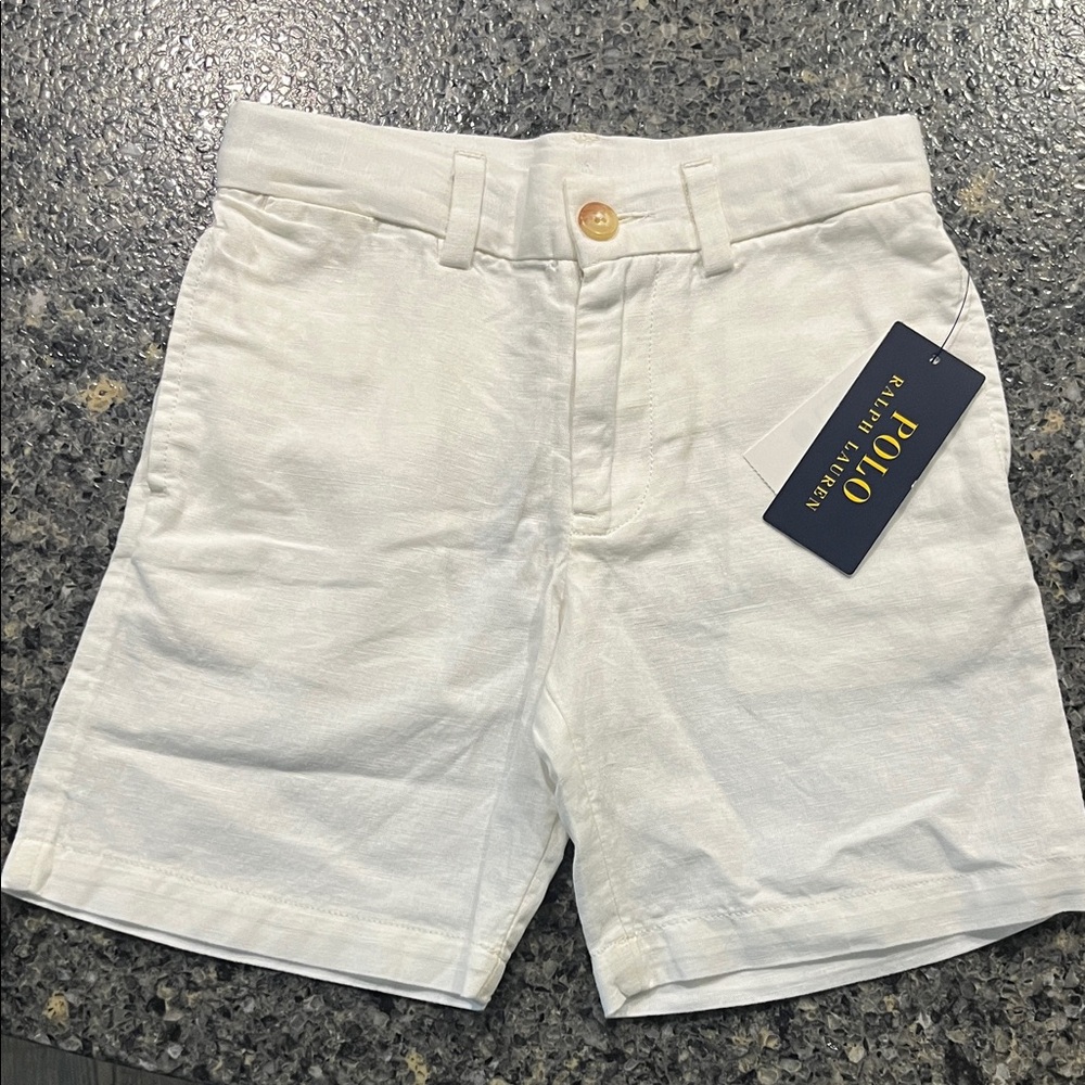 Polo by Ralph Lauren Boy’s White Shorts Cotton/Linen Blend
